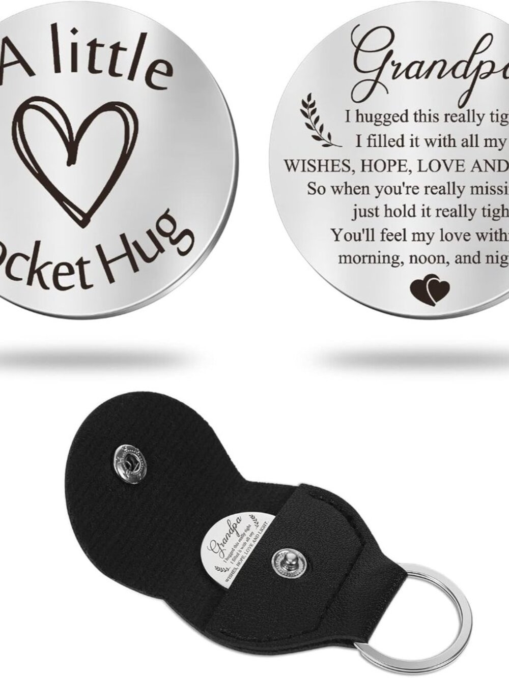 Pocket Hug Token Keepsake, Inspirational Keychain Gift